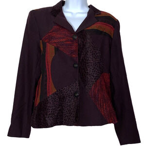 Canvasbacks Jacket Womens Size 12 Southwestern Pants Skirt Blazer 3 Piece Set